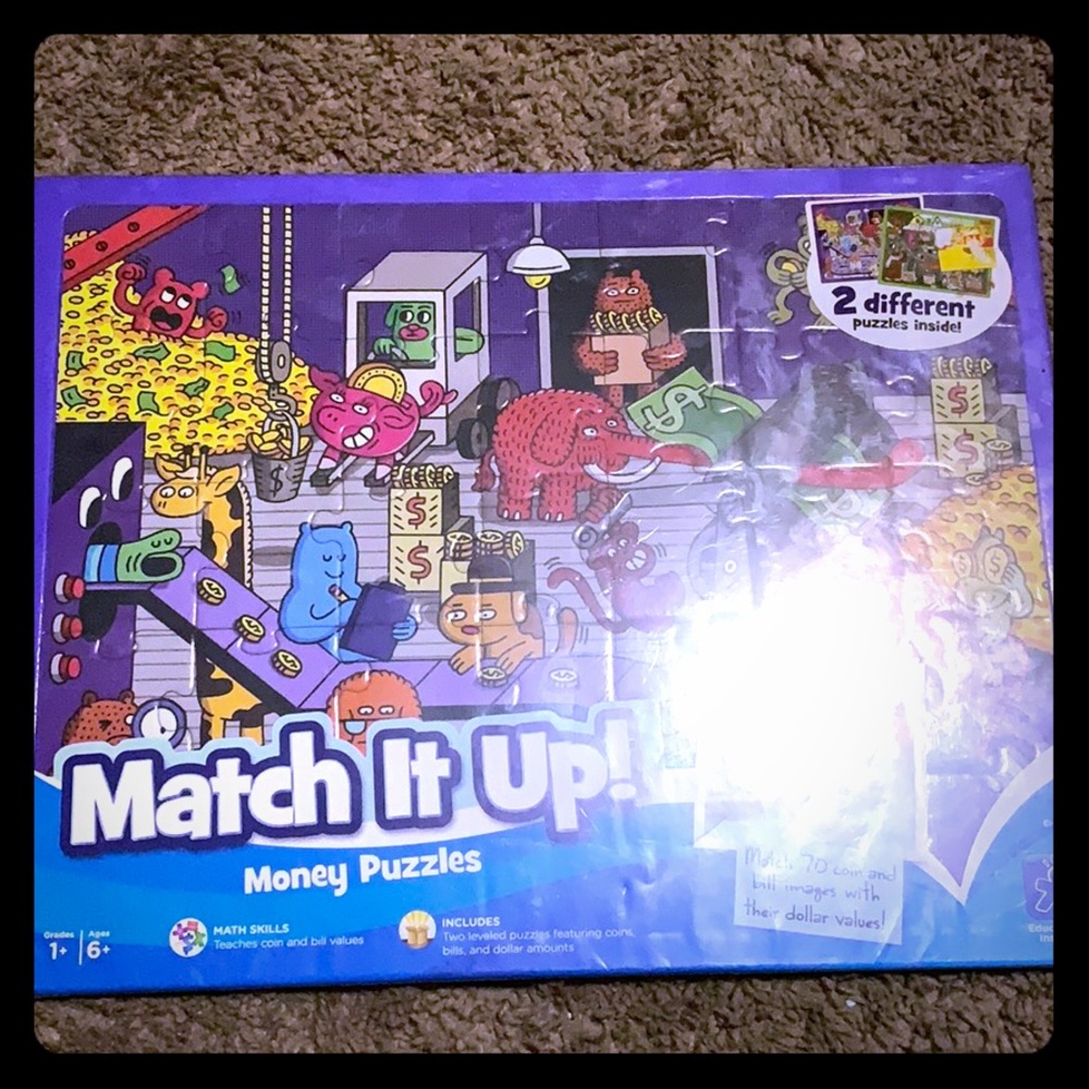 3 Match it up money puzzles